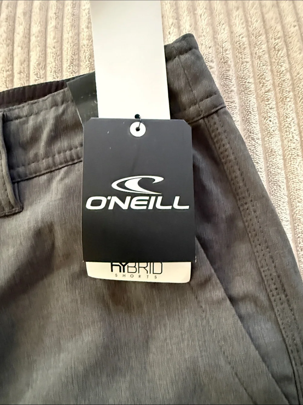 O'Neill Men's Dark Gray Flat Front Shorts